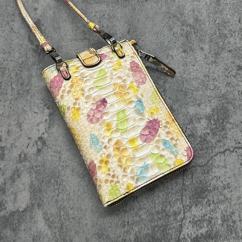 パイソンのスマホショルダー