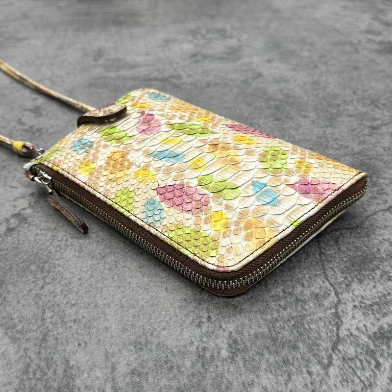 パイソンのスマホショルダー