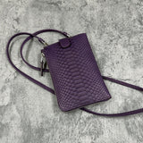 パイソンのスマホショルダー