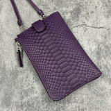 パイソンのスマホショルダー