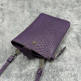 パイソンのスマホショルダー