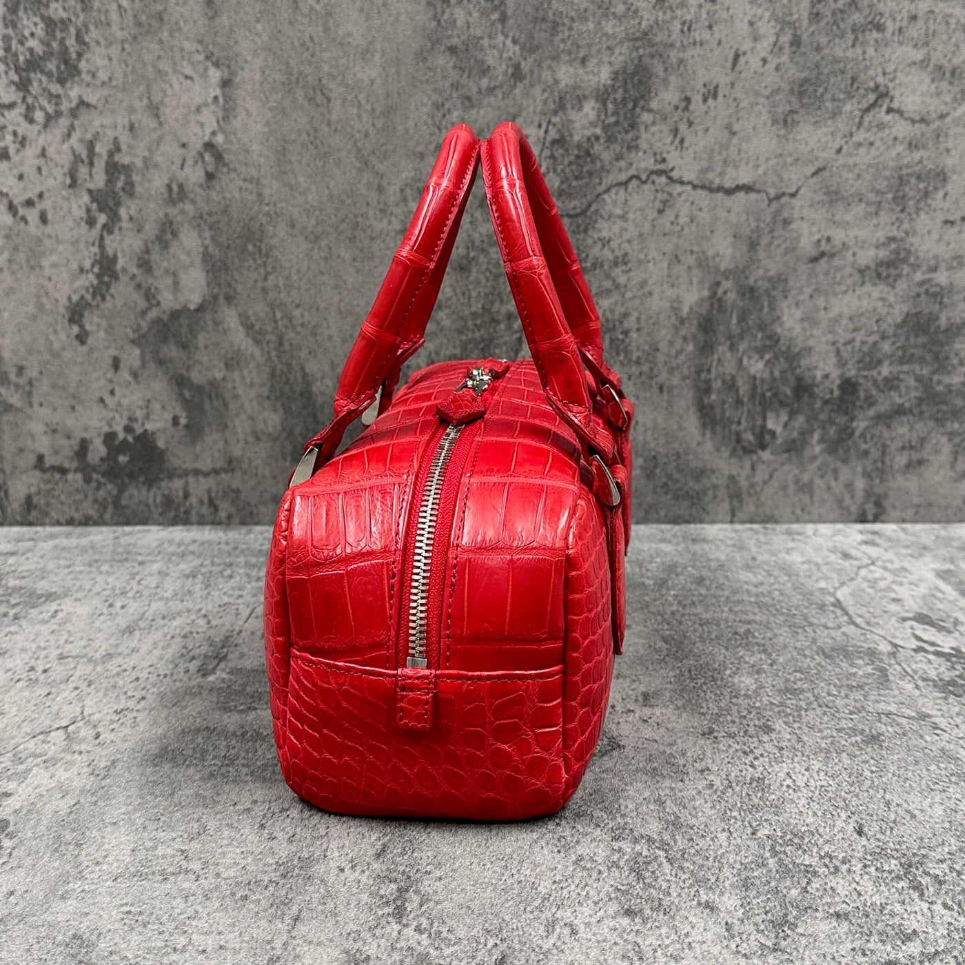 クロコダイル ハンドバッグ COMO - RED/レッド – Le'sac