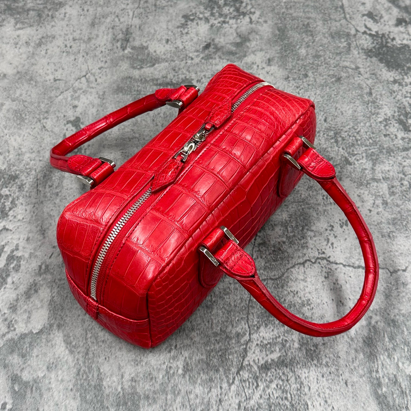 クロコダイル ハンドバッグ COMO - RED/レッド – Le'sac