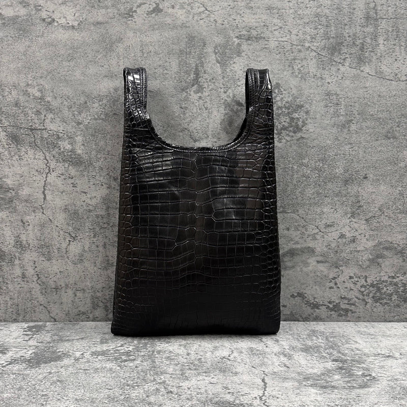 クロコダイル トートバッグ COLOGY-S - BLACK/ブラック