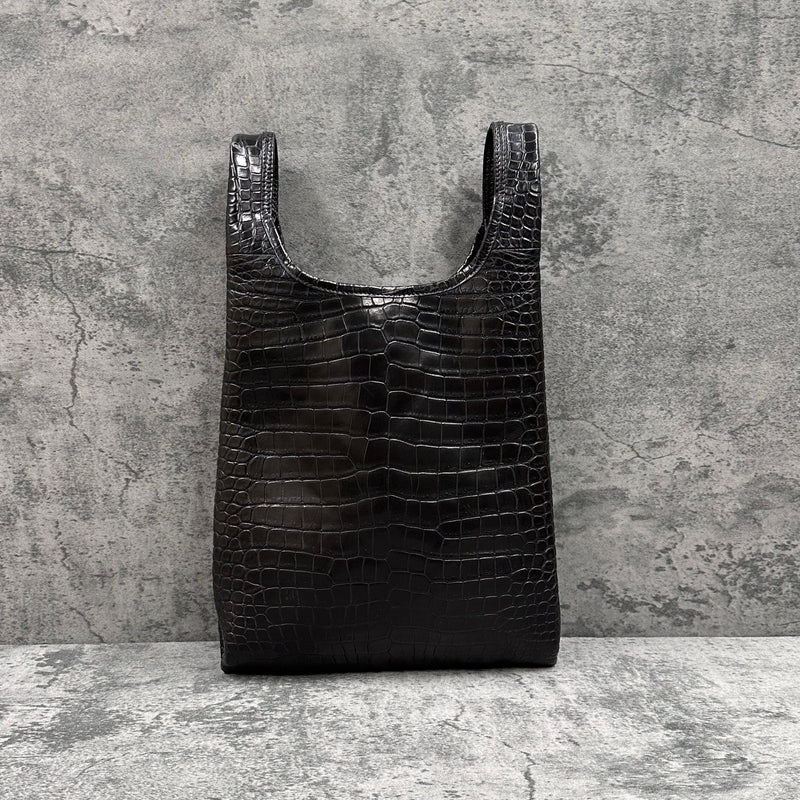クロコダイル トートバッグ COLOGY-S - BLACK/ブラック