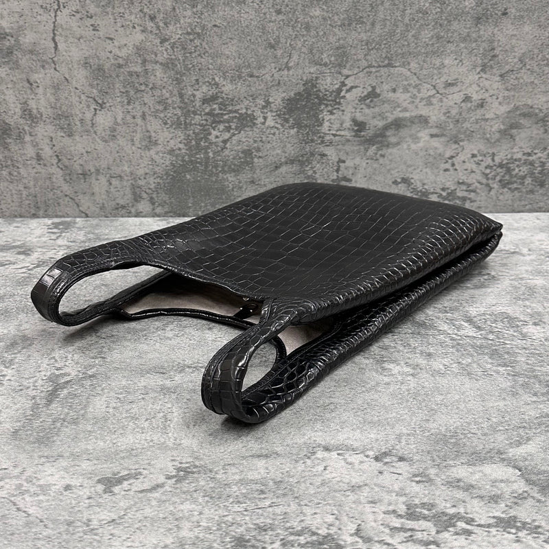 クロコダイル トートバッグ COLOGY-S - BLACK/ブラック