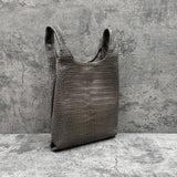 クロコダイル トートバッグ COLOGY-S - GREY/グレー