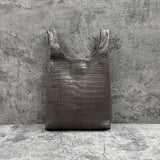 クロコダイル トートバッグ COLOGY-S - GREY/グレー