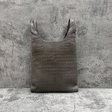 クロコダイル トートバッグ COLOGY-S - GREY/グレー