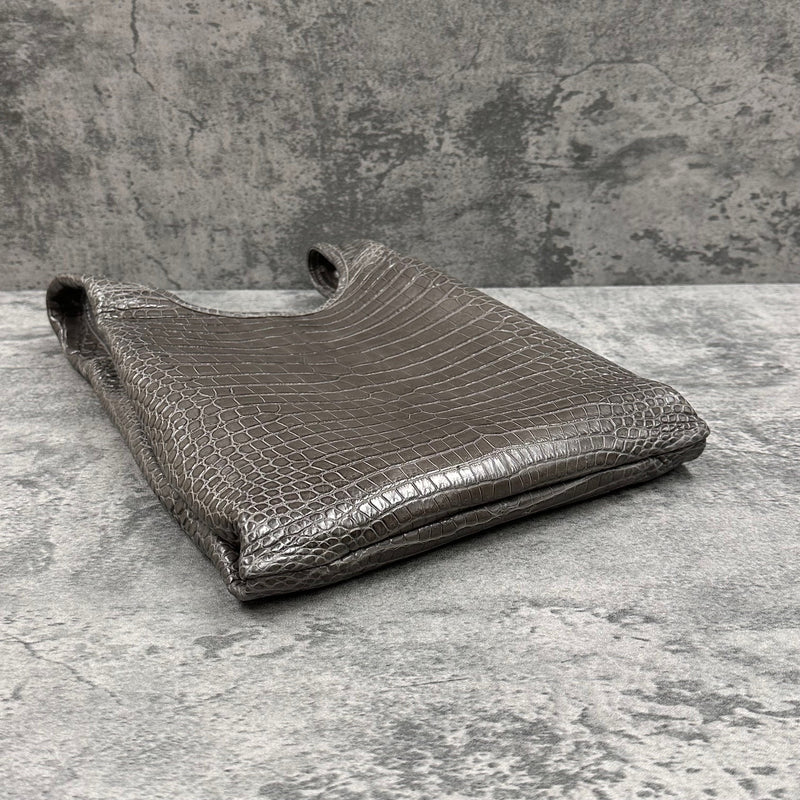 クロコダイル トートバッグ COLOGY-S - GREY/グレー
