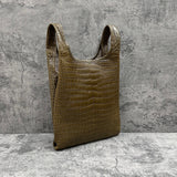 クロコダイル トートバッグ COLOGY-S - KHAKI/カーキ