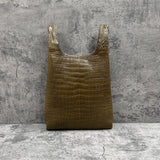 クロコダイル トートバッグ COLOGY-S - KHAKI/カーキ