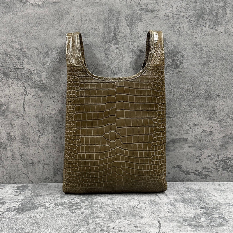 クロコダイル トートバッグ COLOGY-S - KHAKI/カーキ