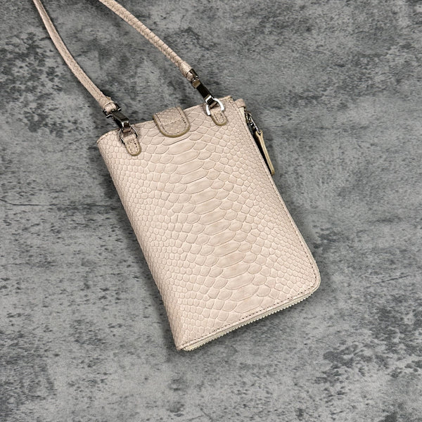 パイソン スマホショルダー CAPRI - TAUPE/トープ