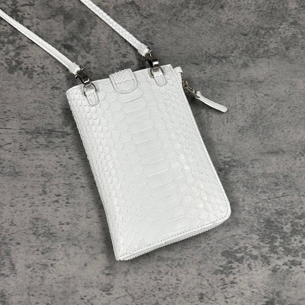 パイソン スマホショルダー CAPRI - WHITE/ホワイト