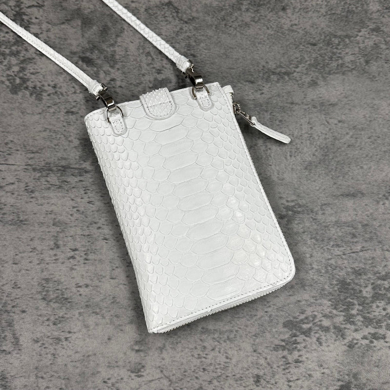 パイソン スマホショルダー CAPRI - WHITE/ホワイト