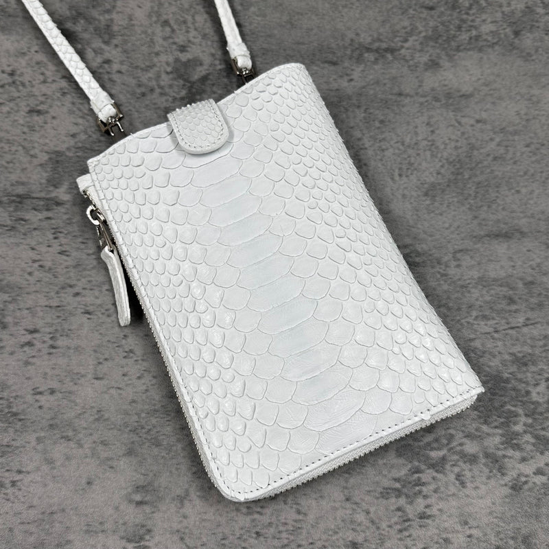 パイソン スマホショルダー CAPRI - WHITE/ホワイト
