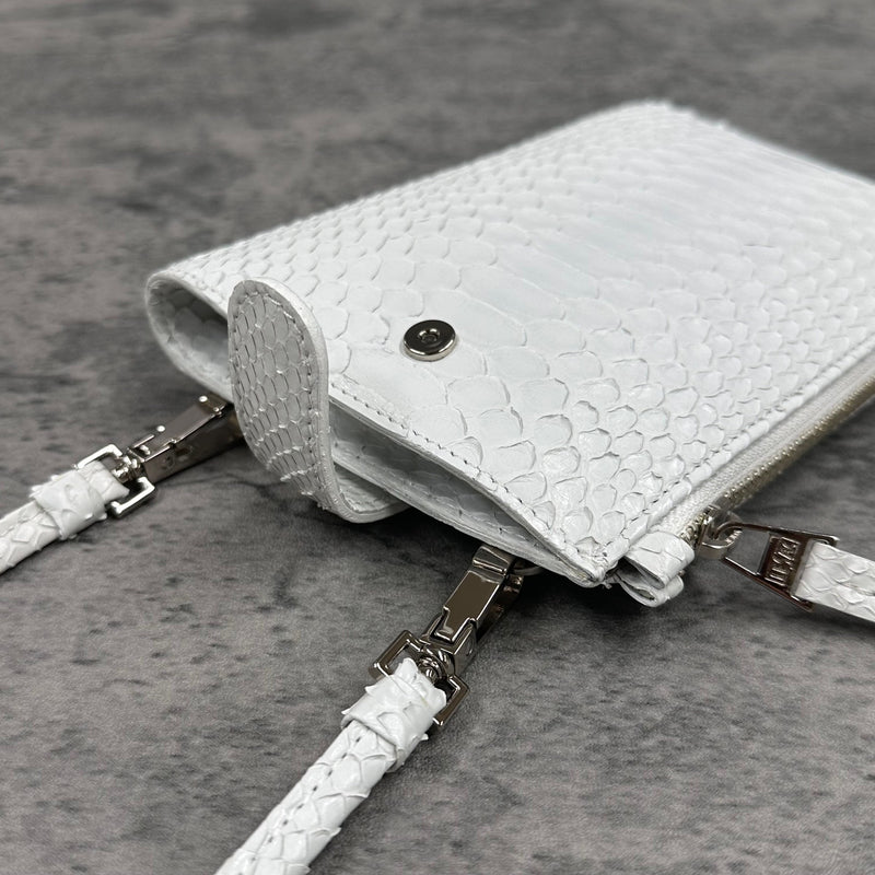 パイソン スマホショルダー CAPRI - WHITE/ホワイト