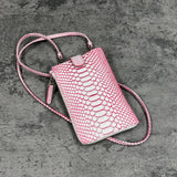パイソン スマホショルダー CAPRI - WHITE＆RED/ホワイト＆レッド