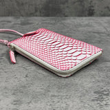 パイソン スマホショルダー CAPRI - WHITE＆RED/ホワイト＆レッド