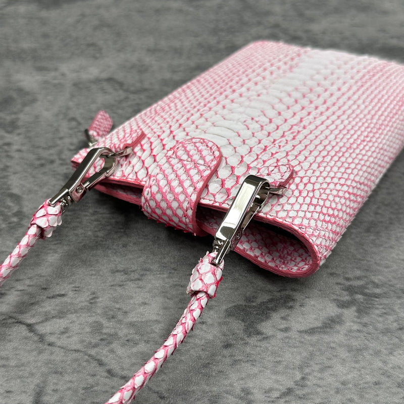 パイソン スマホショルダー CAPRI - WHITE＆RED/ホワイト＆レッド