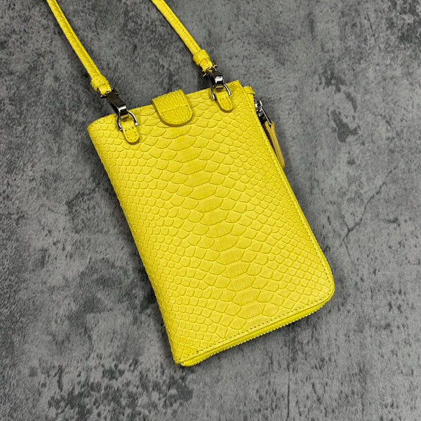 パイソン スマホショルダー CAPRI - YELLOW/イエロー