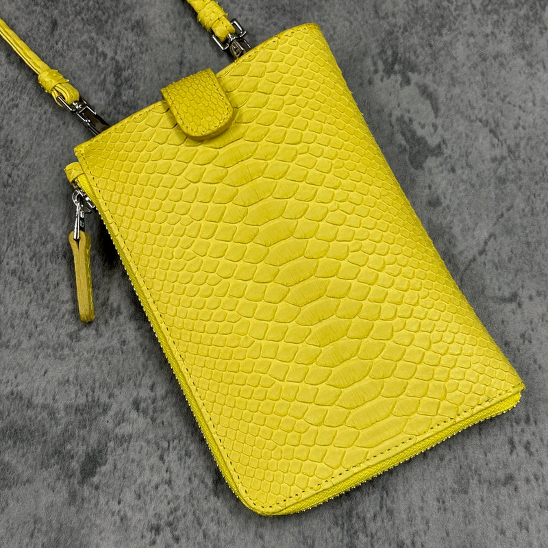 パイソン スマホショルダー CAPRI - YELLOW/イエロー