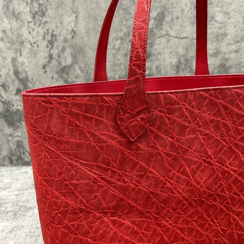 エレファント トートバッグ 象革 本革 メンズ レディース 赤色 レッド