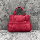 パイソン ミニブリーフバッグ GENOVA - RED/レッド