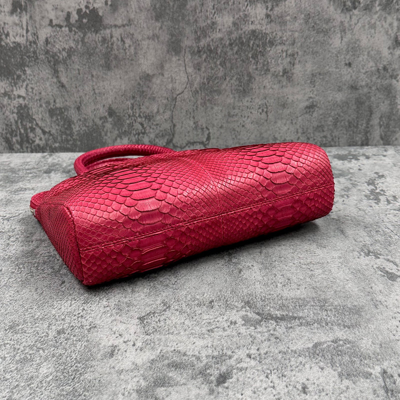 パイソン ミニブリーフバッグ GENOVA - RED/レッド