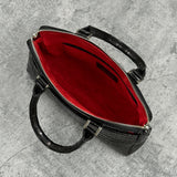 クロコダイルのミニブリーフバッグ