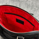 象革のミニブリーフバッグ