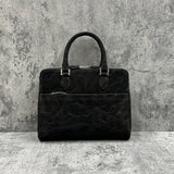 象革のミニブリーフバッグ