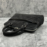 象革のミニブリーフバッグ