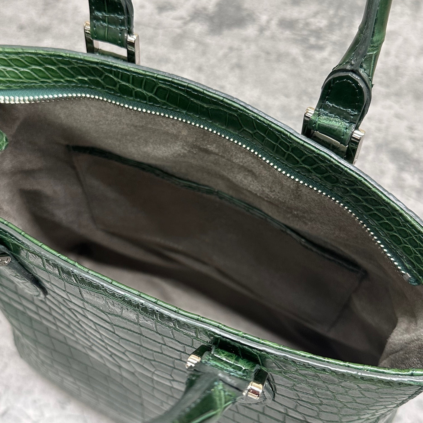 クロコダイル トートバッグ LIBIA - GREEN/グリーン – Le'sac