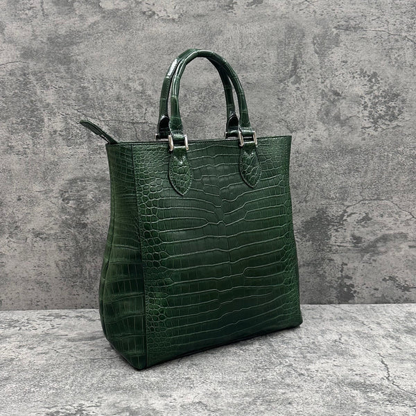 クロコダイル トートバッグ LIBIA - GREEN/グリーン – Le'sac