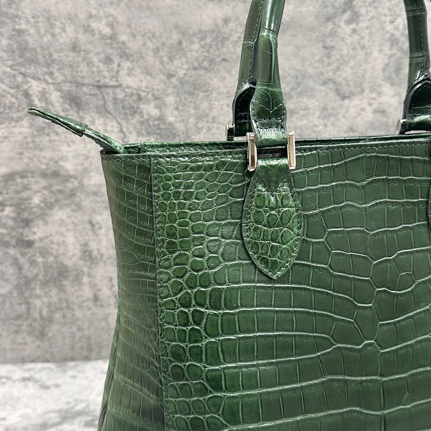クロコダイル トートバッグ LIBIA - GREEN/グリーン – Le'sac