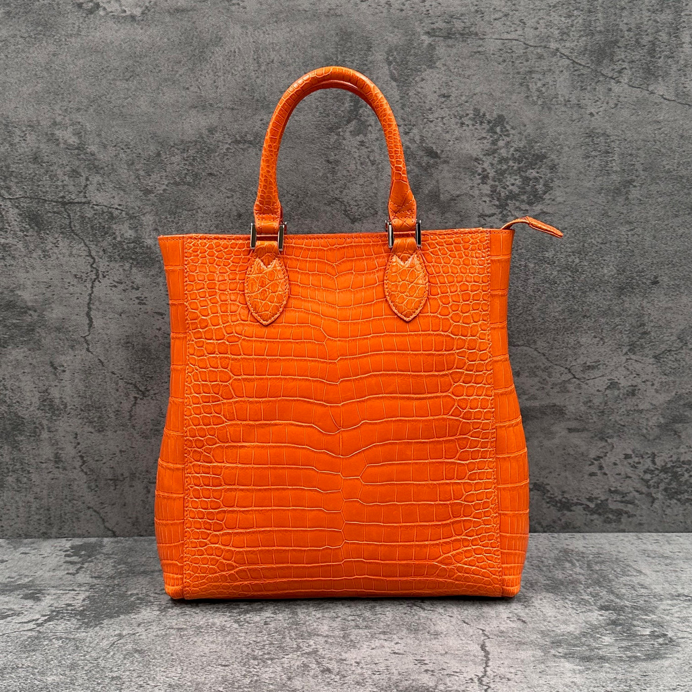 クロコダイル トートバッグ LIBIA - ORANGE/オレンジ – Le'sac