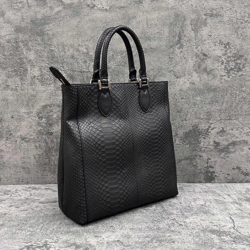 パイソン トートバッグ LIBIA - BLACK/ブラック