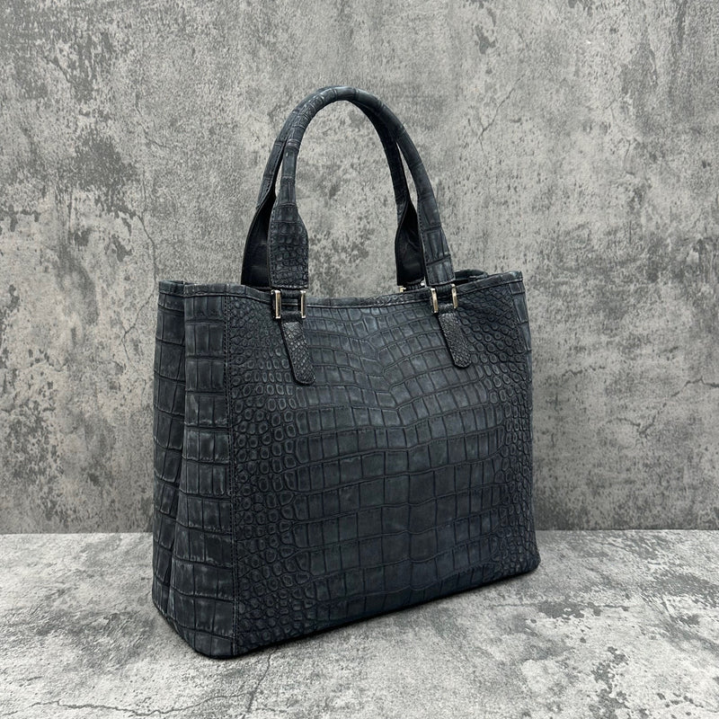 新品未使用♡クロコクラシカルバッグ クリスチャンヴィラ CHRISTIAN VILLA クロコ型押し 2way横長レザー