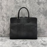 パイソン ブリーフバッグ MILAN - BLACK/ブラック