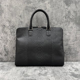 パイソン ブリーフバッグ MILAN - BLACK/ブラック