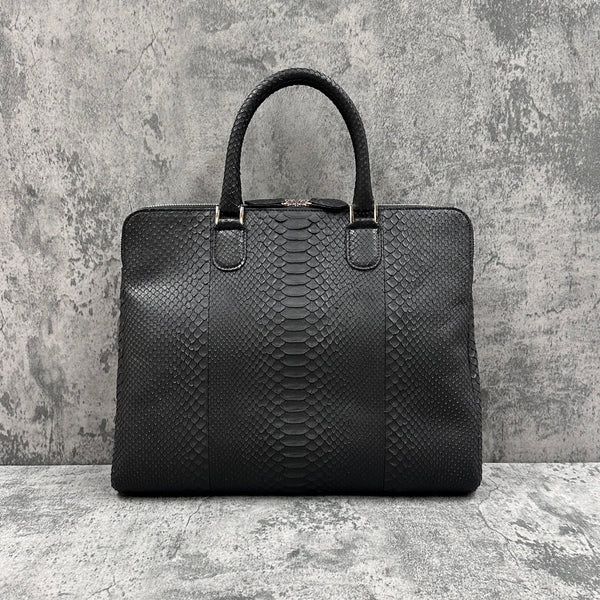 パイソン ブリーフバッグ MILAN - BLACK/ブラック