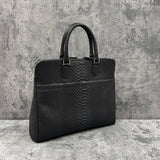 パイソン ブリーフバッグ MILAN - BLACK/ブラック