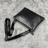 クロコダイル ショルダーバッグ PEU EPAIS - BLACK/ブラック