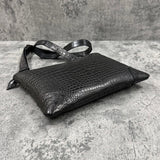 クロコダイル ショルダーバッグ PEU EPAIS - BLACK/ブラック