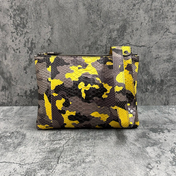 パイソン ショルダーバッグ PEU EPAIS SPC - CAMO YELLOW/カモイエロー