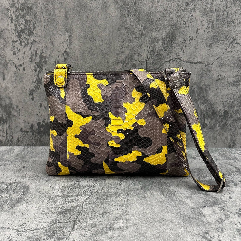 パイソン ショルダーバッグ PEU EPAIS SPC - CAMO YELLOW/カモイエロー