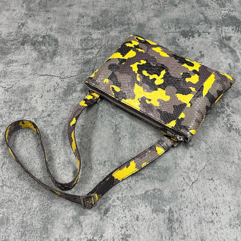 パイソン ショルダーバッグ PEU EPAIS SPC - CAMO YELLOW/カモイエロー