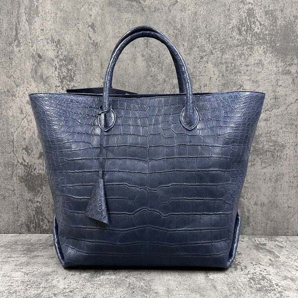 クロコダイル トートバッグ ROOTS - NAVY/ネイビー